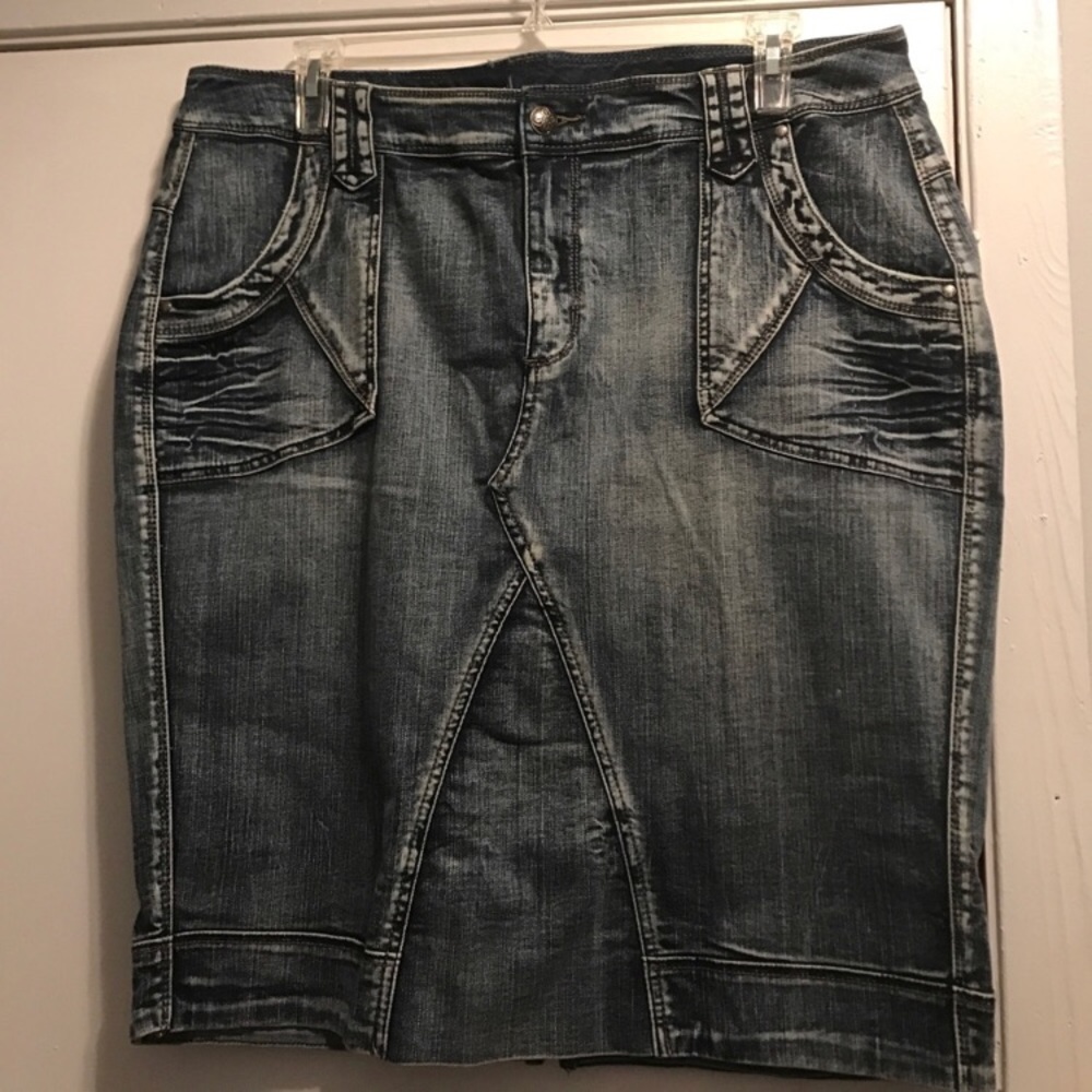 Lane Bryant denim Jean skirt EXCELLENT  sz 18